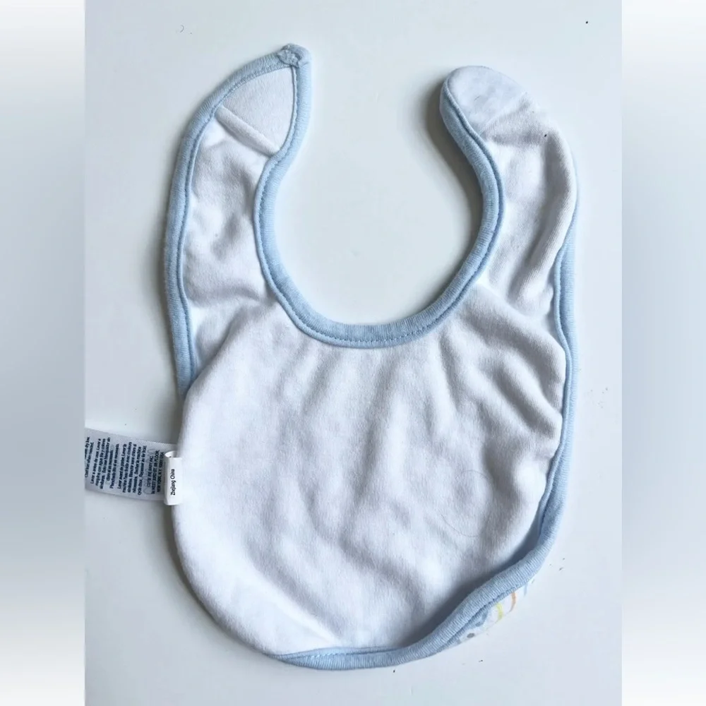 Cutie Pie Bibs 2 Pack Baby Boy My First Easter Pastel White